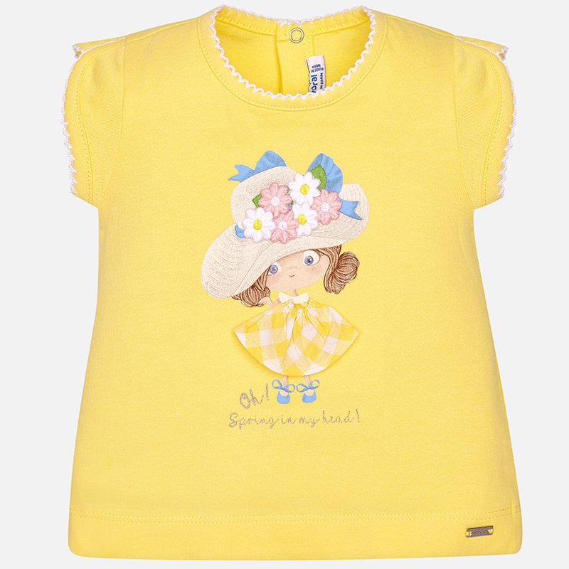 T-Shirt kurzarm Mädchen Hut
